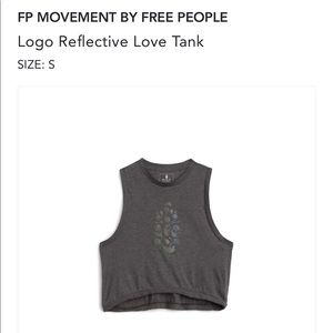 FP Movement by Free People Logo Reflective Love Tank size S